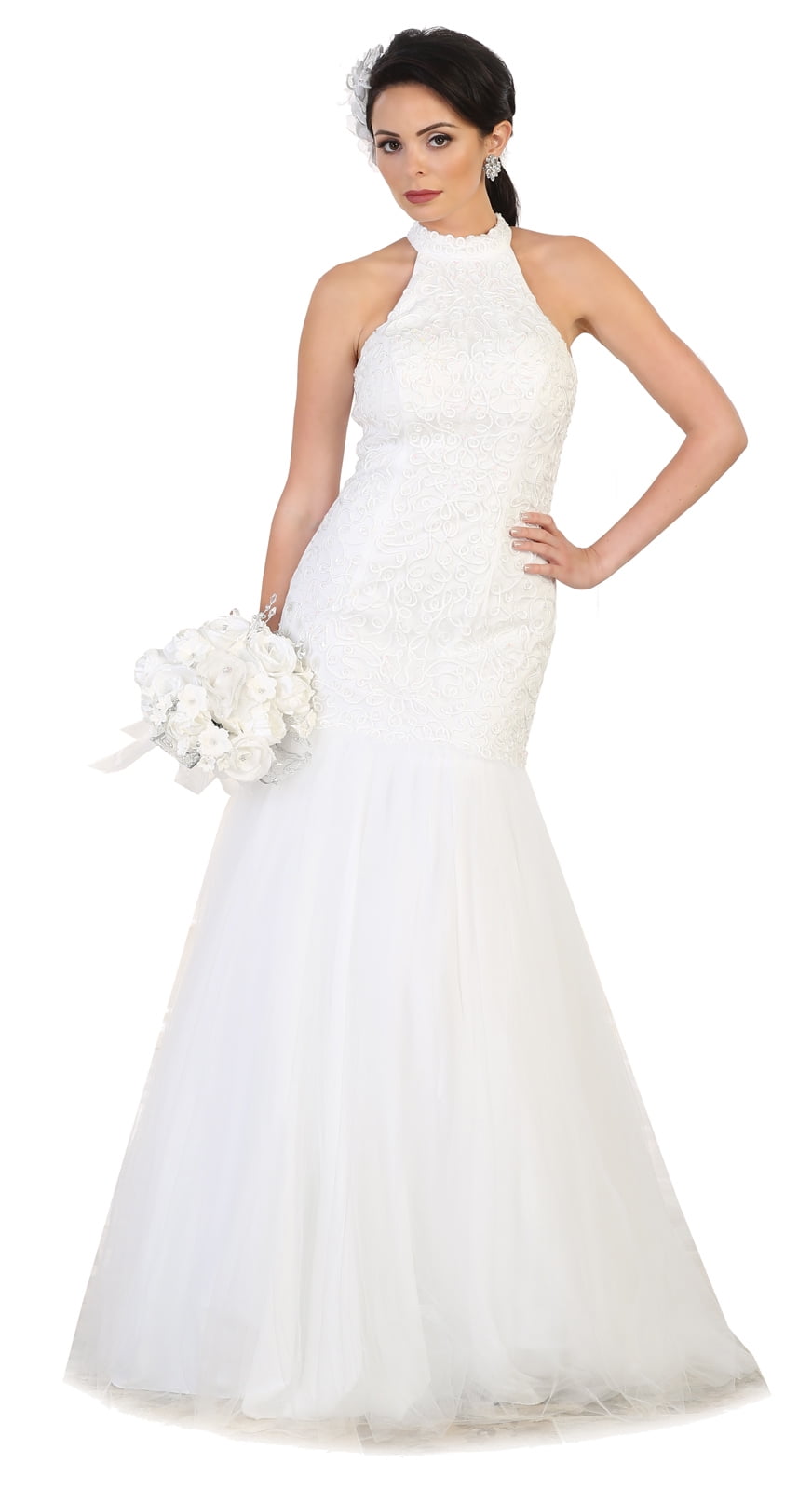 Simple Halter Wedding Dresses